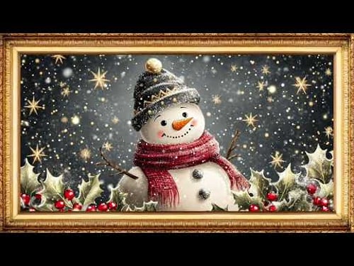 Frame TV Art Screensaver Wallpaper | Christmas Snowman