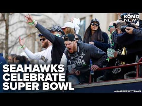 Seahawks celebrate Super Bowl LX victory with huge 12s crowd in Seattle!