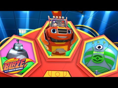Spin the Robot Blaze Wheel #22 w/ AJ & Trouble Bot! ๐พ | Blaze and the Monster Machines