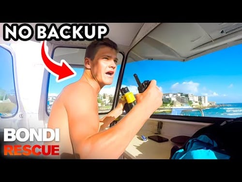 Alone on Duty - And An Entire 1km Beach To Keep Safe