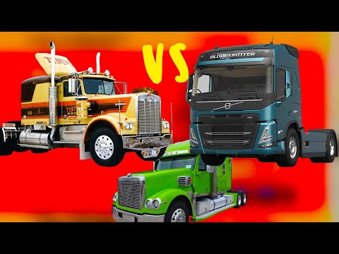 Почему в США грузовики с капотами, а Европейские тягачи бескапотные