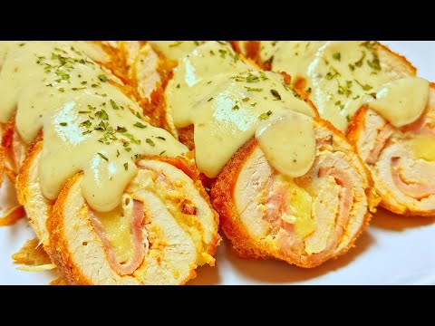 Chicken Cordon Bleu with Creamy Dijon Sauce | Fancy Yet Easy Recipe