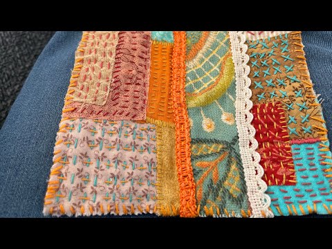 Slow stitch with me #sew #sewingideas #sews #craft #crafting #crafts