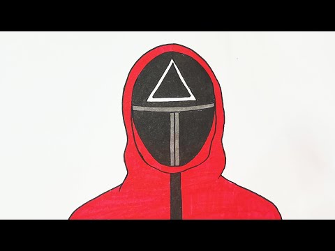 How to Draw Squid Game, Step by Step Squid Game Drawing for Kids..