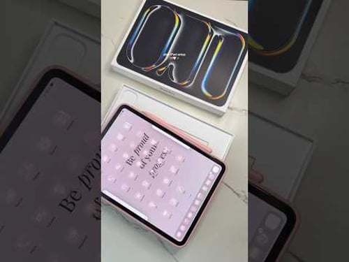 Pink iPad setup + keyboard case 🎀 #apple #ipadpro #ipad #tech #pink #ipadsetup
