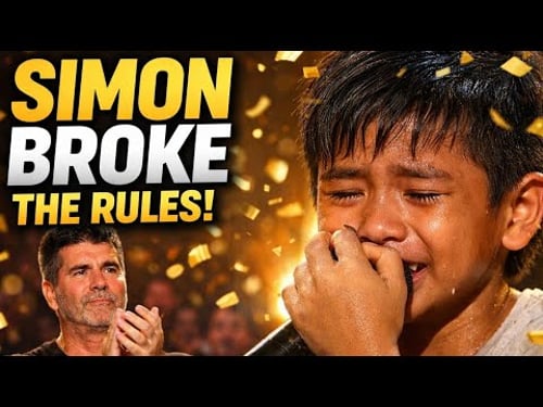 Poor Filipino Boy Sings on AGT… Simon Cowell BREAKS the Rules with Golden Buzzer Standing Ovation