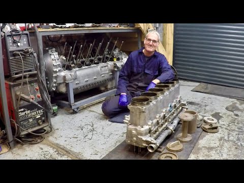Rolls-Royce Merlin MkXX rebuild: Episode 12: Cylinder block restoration
