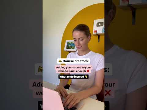 Itโs common for course creators to create a course & put it on their website expecting sales... โ