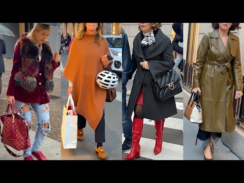 CHIC OUTFITS TRENDS NOVEMBER 2024 | MILAN FALL STREET STYLE | ITALIAN FASHION LOOK