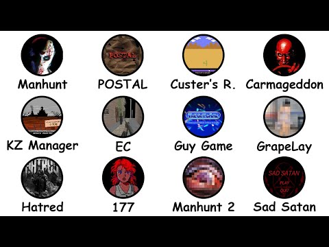 Every DISTURBING BANNED Video Game in 8 Minutes