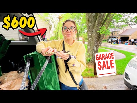 Turning $30 into $600+ at this GARAGE SALE!!!