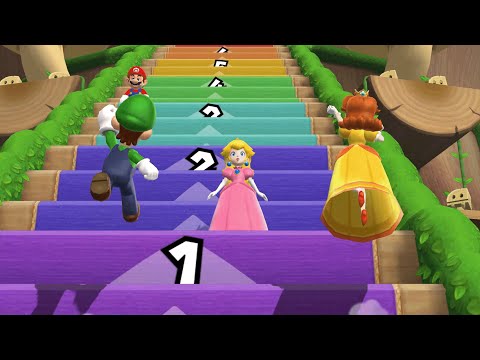 Mario Party 9 - Mario, Luigi, Peach, Daisy - Step It Up (Master Difficulty)