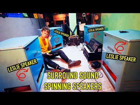 QUADRAPHONIC SPINNING SPEAKERS MAKE YOUR HEAD SPIN.....