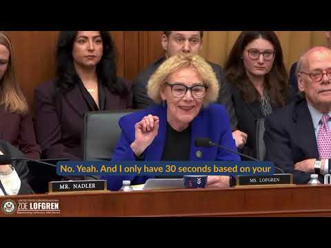 Lofgren Grills AG Pam Bondi on Epstein Files