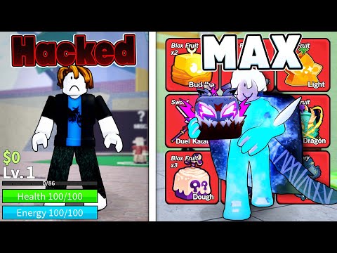 Upgrading A HACKED Account For 24 Hours In Blox Fruits (Roblox)