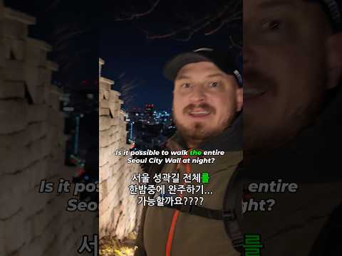 Is it possible to walk the entire Seoul City Wall at night? ์์ธ ์ฑ๊ณฝ๊ธธ ์ ์ฒด๋ฅผ ํ๋ฐค์ค์ ์์ฃผํ๊ธฐโฆ๊ฐ๋ฅํ ๊น์?