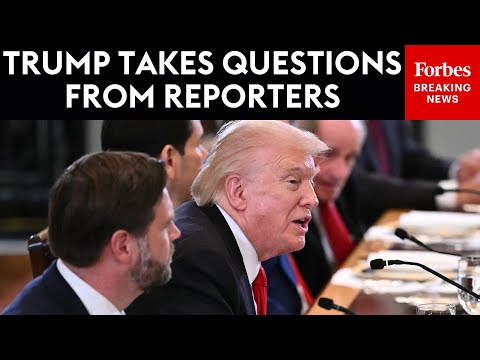 WATCH: President Trump Takes Questions From Reporters During Dinner With Central Asian Officials