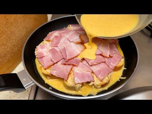Just combine bread, eggs, and ham — a tasty breakfast idea for every day!