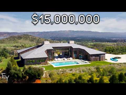 Touring a $15,000,000 California HILLTOP Mega Mansion with INSANE VIEWS!