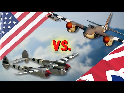 P 38 Lightning VS De Havilland Mosquito - Which Would You Want To Fight WW2 In?