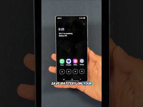 How to Automatically Save Battery on Your Samsung!