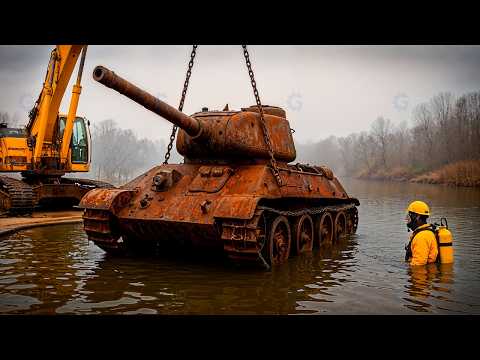 Experts Rescue WW2 Tank From a River | Will a WW2 Tank Run? by @Vasyl54