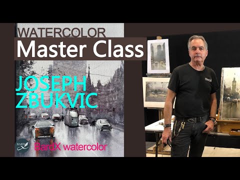 Watercolor Master Class_Joseph Zbukvic#watercolor artist#watercolortutorial#drawingtutorial