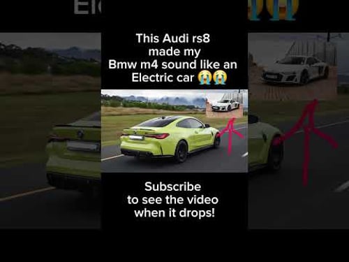 Audi rs8 - Embarrassing M4 #car #luxury #bmw #m4 #vlog