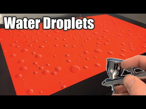 Airbrushing Water Droplets made Easy