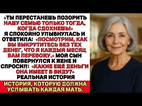 Она сказала, что я опозорю их до самой смерти — пока мой сын не узнал правду о деньгах, которые я им