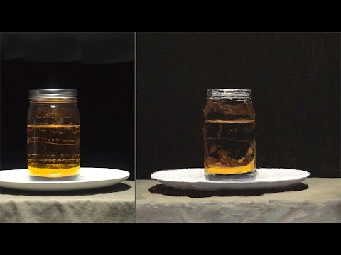 Oil Painting Demo - Painted from Life - Wet in Wet - Jar of Oil