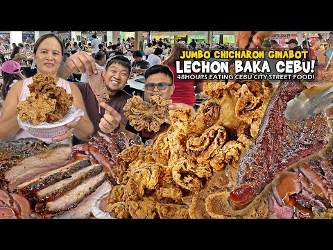 LECHON BAKA sa CEBU at "JUMBO CHICHARON GINABOT" | 48 Hours Food Crawl sa Queen City of the South!