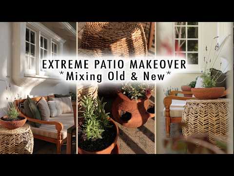 EXTREME PATIO MAKEOVER *Mixing Old & New* |(Before & After) | XO MaCenna
