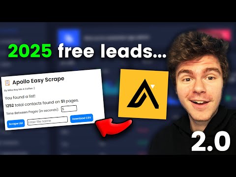 How I Get UNLIMITED Apollo Leads For FREE: UPDATED 2025