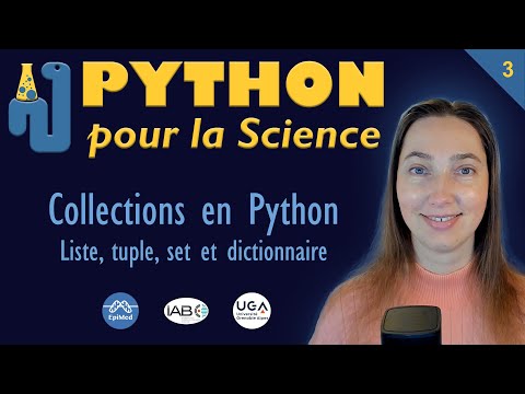 Collections en Python : liste, tuple, set et dictionnaire | Python pour la Science #3