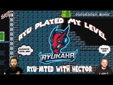 Me reacting to Ryu playing my level!