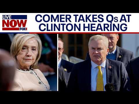 "Bipartisan" - Comer takes questions on Clinton-Epstein hearing outside deposition