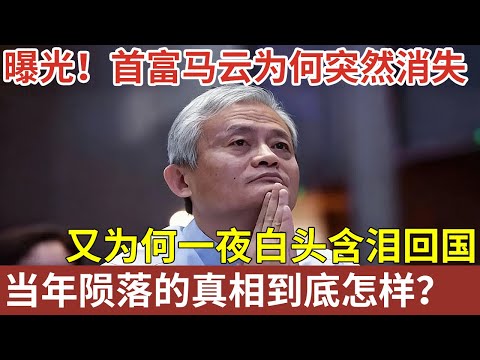 首富马云为何突然消失,又一夜白头含泪回国,当年陨落的真相到底怎样?【明星人物大揭秘】#马云