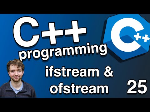 Reading and Writing to Files (ifstream and ofstream) - C++ Tutorial 25