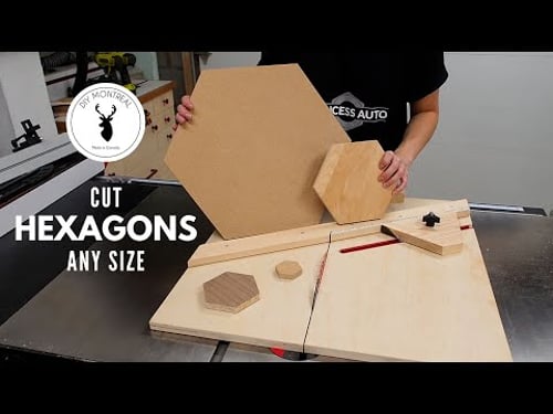 Hexagon Cutting Jig 2.0 | Cut a Hexagon any Size | Adjustable Table Saw Jig for Cutting Hexagons