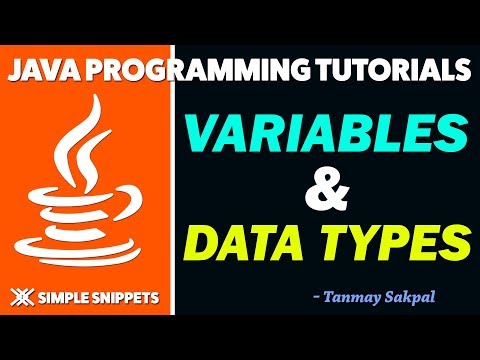Java Variables & Data Types with Program Example | Java Tutorials for Beginners