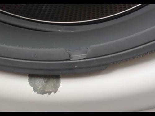 Fixing a tear in the door gasket/seal/bellow on a front load washing machine