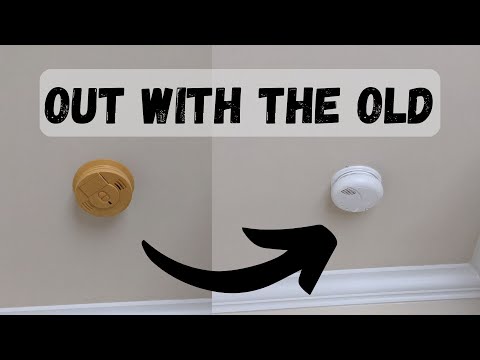 How to replace old hard wired smoke detectors - easy DIY