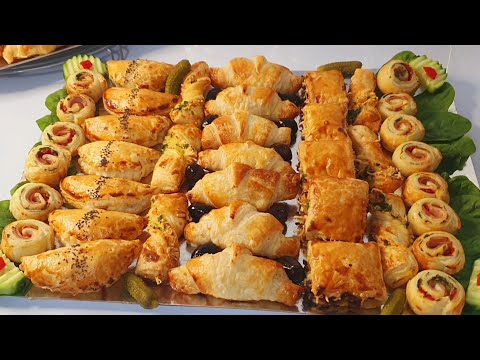 5 easy puff pastries, for your dinner aperitifs, buffet (commercial puff pastry)