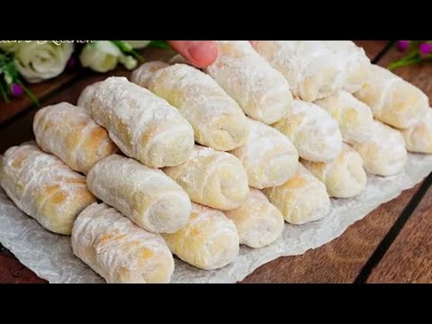 Нежные, как Мороженое! Ореховые трубочки за 10 минут! Простой рецепт печенья😋