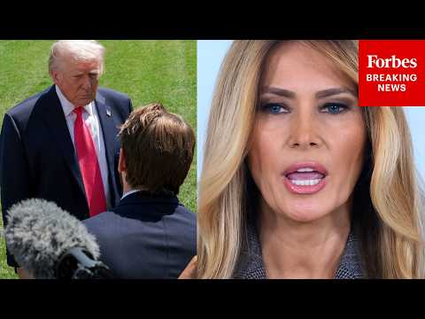 WATCH: President Trump Asked Point Blank About Melania Trump's Surprise Epstein Statement