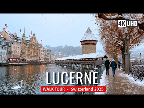 LUCERNE Christmas Season Walk Tour ๐ฆ Fall in Love With This SWISS City