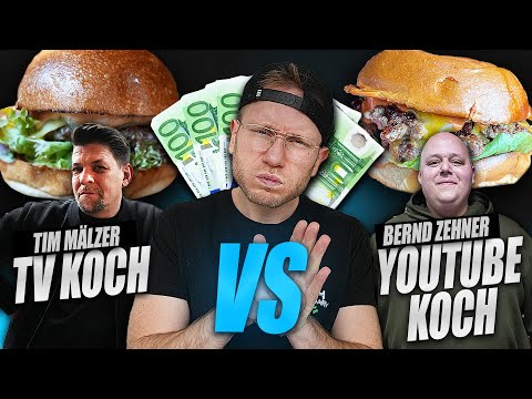 BURGER DUEL FOR €500 - TIM MÄLZER IN PERSON VS @BerndZehner