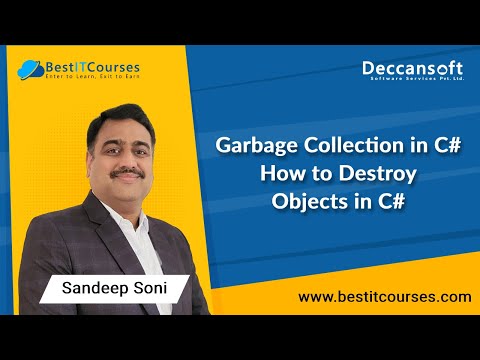 C# Language Tutorial | Garbage Collection in C# | How to Destroy Objects in C# by Sandeep Soni
