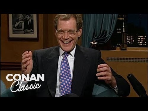David Letterman On "Late Night With Conan O'Brien" 02/28/94 | Late Night with Conan O’Brien